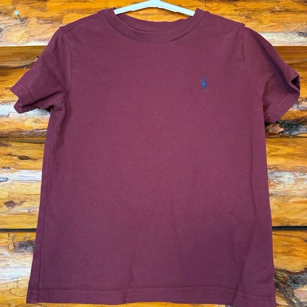 Polo Ralph Lauren Burgundy Short Sleeve Shirt‎ Size 4T